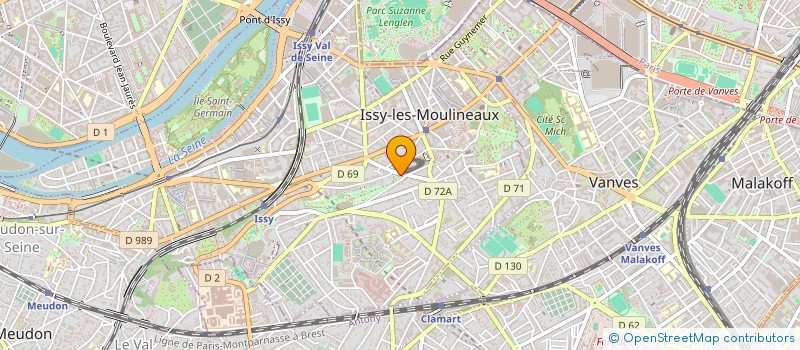 localisation de l'entreprise SCI DES JUMEAUX à ISSY-LES-MOULINEAUX