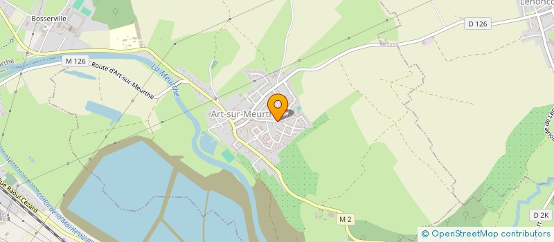 localisation de l'entreprise SCI DES JUMEAUX  ART-SUR-MEURTHE