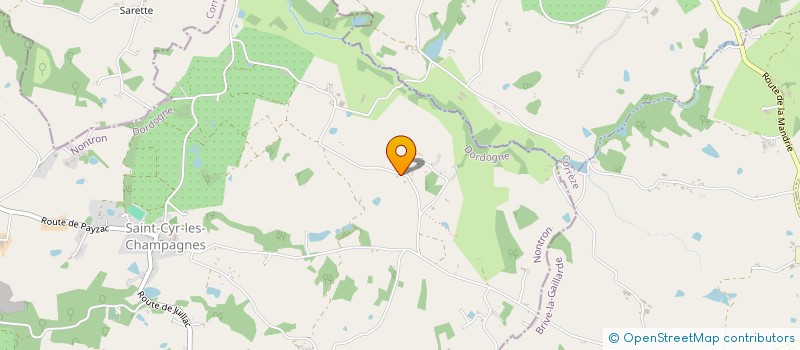 localisation de l'entreprise SCI DES JUMEAUX ST CYR  SAINT CYR LES CHAMPAGNES