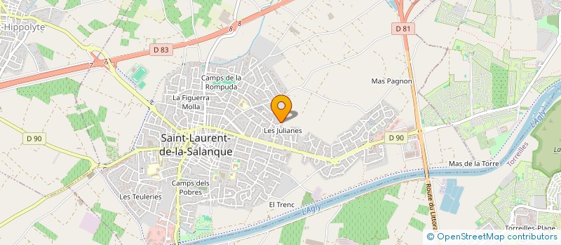 localisation de l'entreprise SCI DES JUMELLES  SAINT-LAURENT-DE-LA-SALANQUE