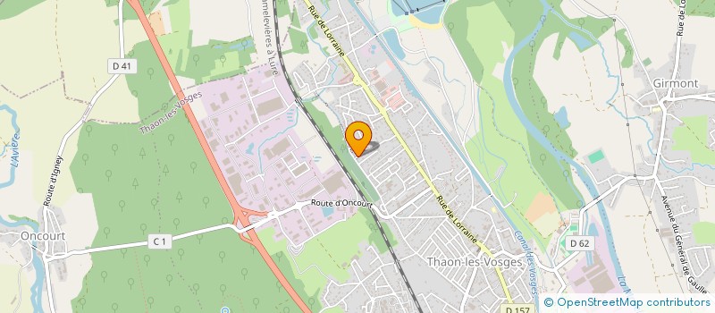 localisation de l'entreprise SCI DES K'NOUS  THAON-LES-VOSGES