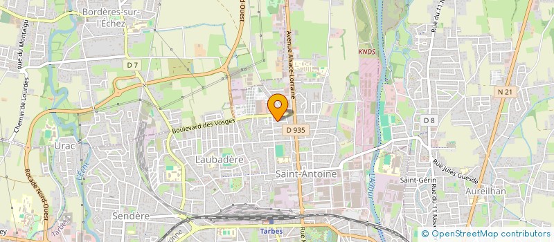 localisation de l'entreprise SCI DES KAT FRERES  TARBES