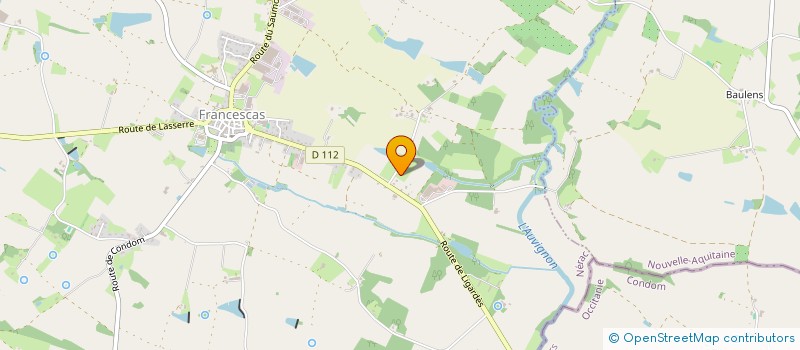 localisation de l'entreprise SCI DES KATRIS  NERAC