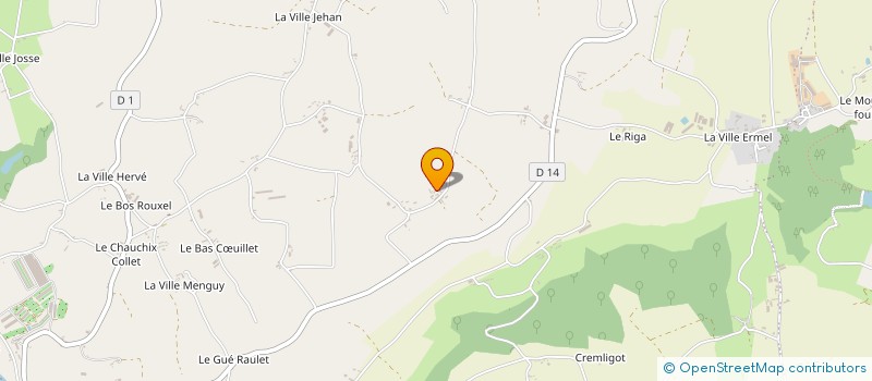 localisation de l'entreprise SCI DES KE  LE MENE