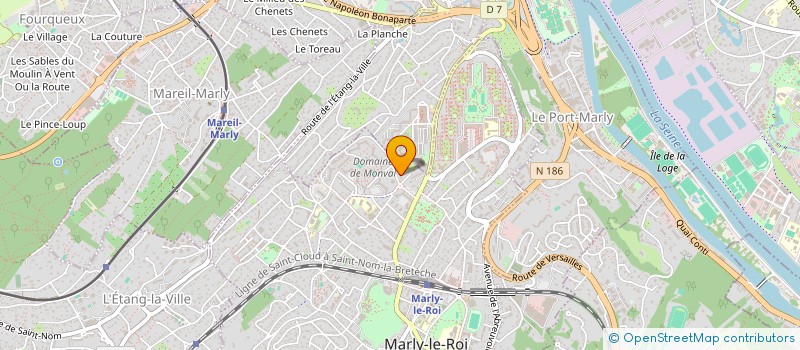 localisation de l'entreprise SCI DES KINES DE MONTVAL  MARLY-LE-ROI