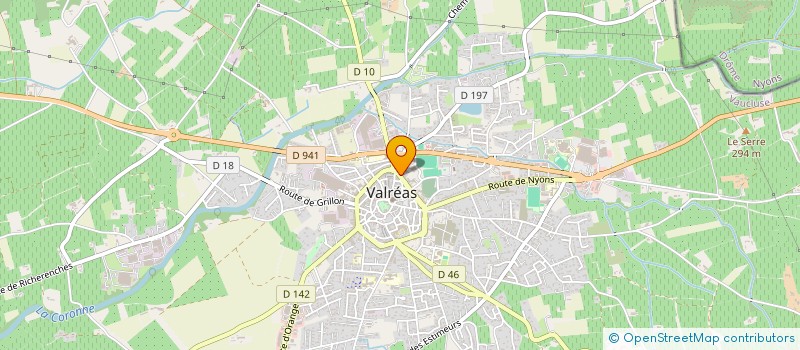 localisation de l'entreprise SCI DES KINESITHERAPOTES à VALREAS