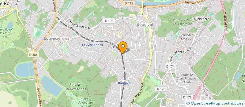 localisation de l'entreprise SCI DES LACS 2003  BOUGIVAL