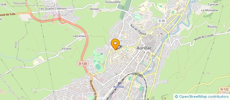 localisation de l'entreprise SCI DES LACS à AURILLAC