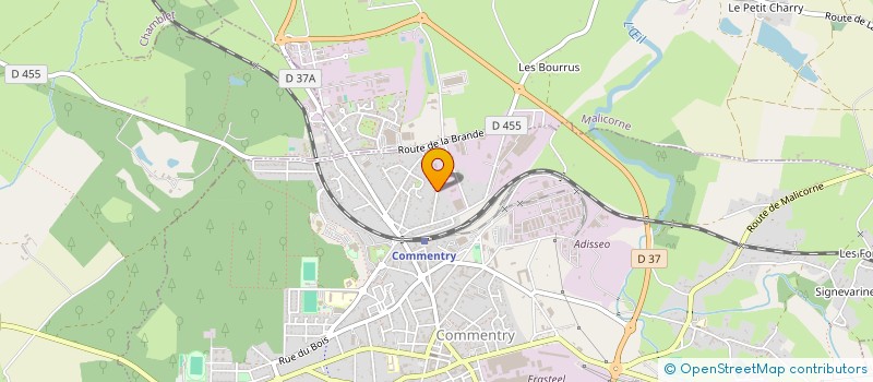 localisation de l'entreprise SCI DES LACS  COMMENTRY