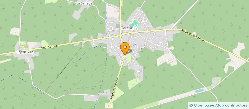 localisation de l'entreprise SCI DES LACS  CARCANS