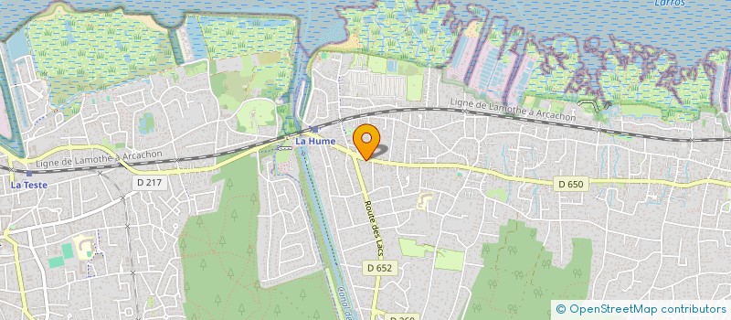 localisation de l'entreprise SCI DES LAGUNES  GUJAN-MESTRAS