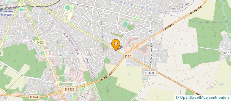 localisation de l'entreprise SCI DES LANDAIS  MONT-DE-MARSAN