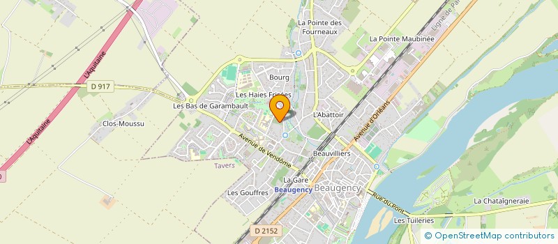 localisation de l'entreprise SCI DES LANDES  BEAUGENCY