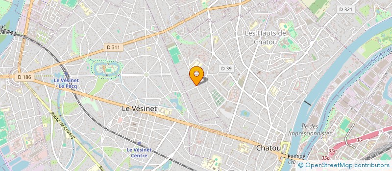 localisation de l'entreprise SCI DES LANDES  CHATOU