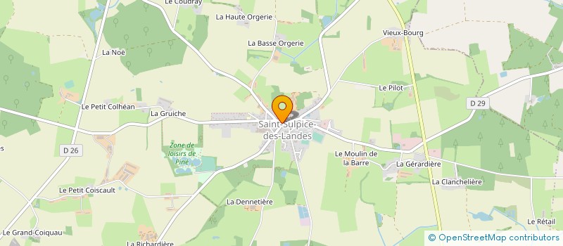 localisation de l'entreprise SCI DES LANDES  VALLONS-DE-L'ERDRE