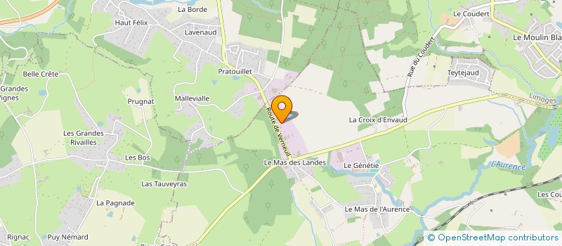 localisation de l'entreprise SCI DES LANDES à ISLE