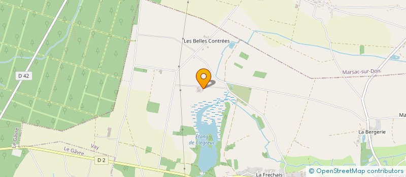 localisation de l'entreprise SCI DES LANDES  VAY