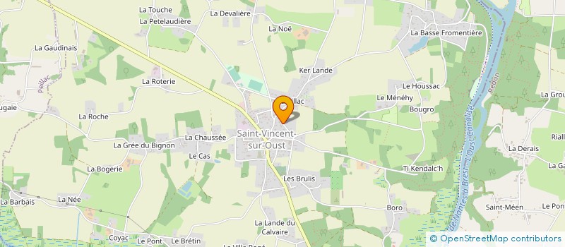 localisation de l'entreprise SCI DES LANDES  SAINT-VINCENT-SUR-OUST