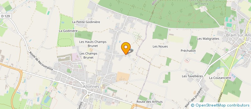 localisation de l'entreprise SCI DES LANDES  ALLONNES