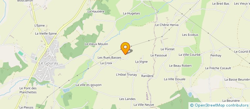 localisation de l'entreprise SCI DES LANDES à LE MENE