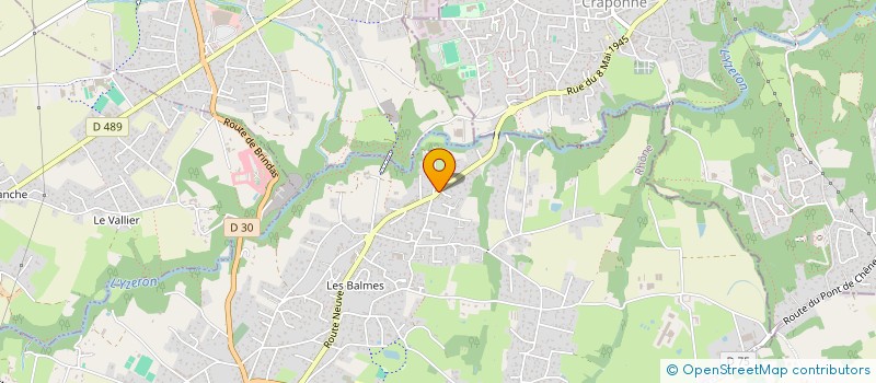 localisation de l'entreprise SCI DES LANDES  CRAPONNE