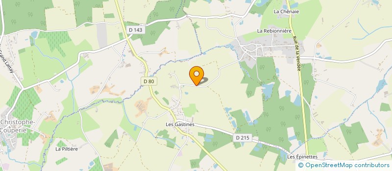 localisation de l'entreprise SCI DES LANDES BLOTTIERES  MAUGES-SUR-LOIRE