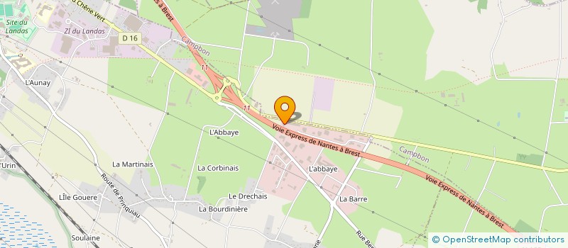 localisation de l'entreprise SCI DES LANDES DE L'ABBE  PONTCHATEAU