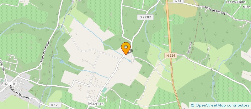 localisation de l'entreprise SCI DES LANDES GIRONDINES à MAZERES