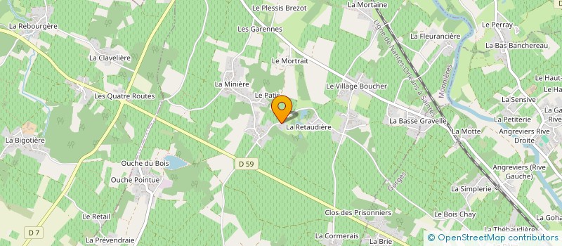 localisation de l'entreprise SCI DES LANDES LOULAYSIENNES  MONNIERES