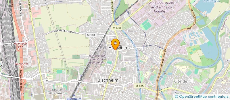 localisation de l'entreprise SCI DES LANDES MEUSIENNES  HNHEIM