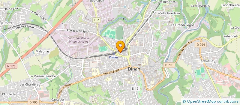 localisation de l'entreprise SCI DES LANDIERS  DINAN