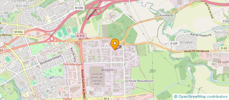 localisation de l'entreprise SCI DES LANTERNIERS  METZ