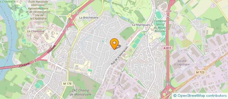 localisation de l'entreprise SCI DES LAPINS  CARQUEFOU