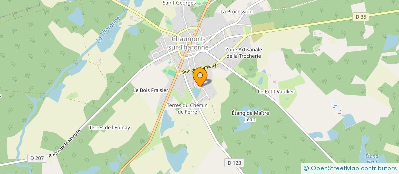 localisation de l'entreprise SCI DES LAURENDIERES  CHAUMONT-SUR-THARONNE