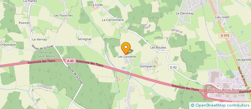 localisation de l'entreprise SCI DES LAURENTS à POLLIAT