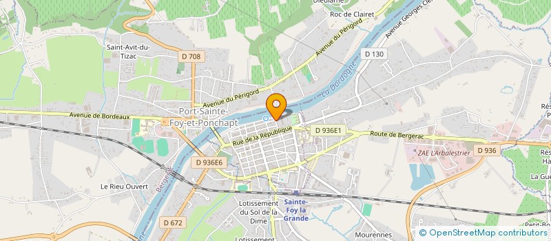 localisation de l'entreprise SCI DES LAURIERS  SAINTE-FOY-LA-GRANDE