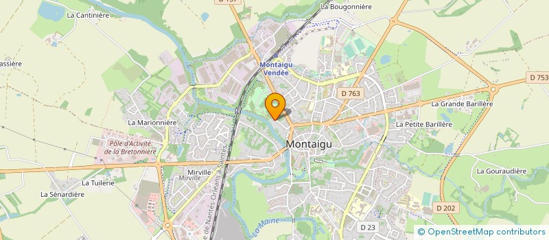 localisation de l'entreprise SCI DES LAURIERS à MONTAIGU-VENDEE