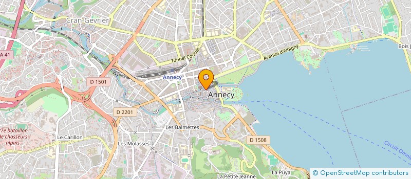 localisation de l'entreprise SCI DES LAURIERS à ANNECY