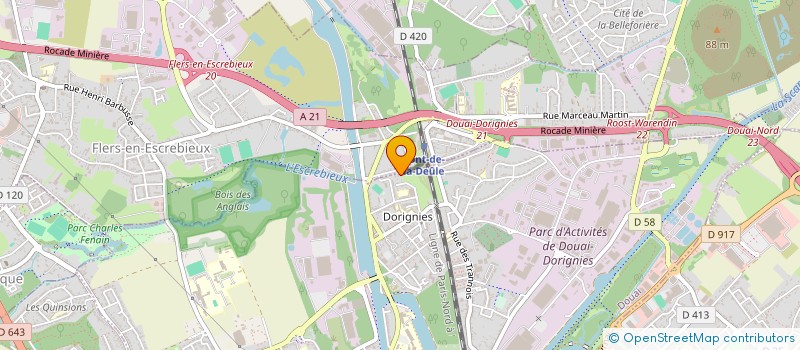 localisation de l'entreprise SCI DES LAURIERS  DOUAI