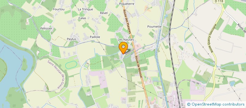 localisation de l'entreprise SCI DES LAURIERS  MOISSAC