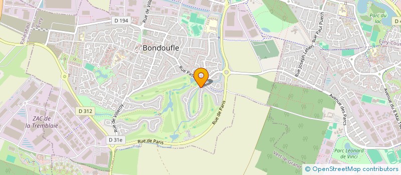 localisation de l'entreprise SCI DES LAURIERS à BONDOUFLE