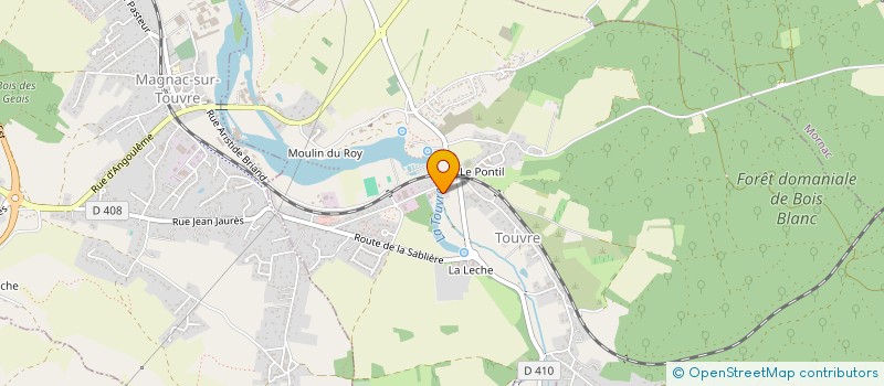 localisation de l'entreprise SCI DES LAURIERS  TOUVRE