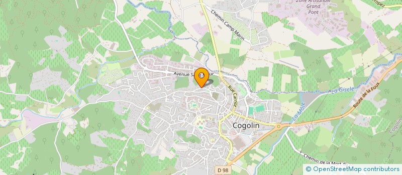 localisation de l'entreprise SCI DES LAURIERS  COGOLIN