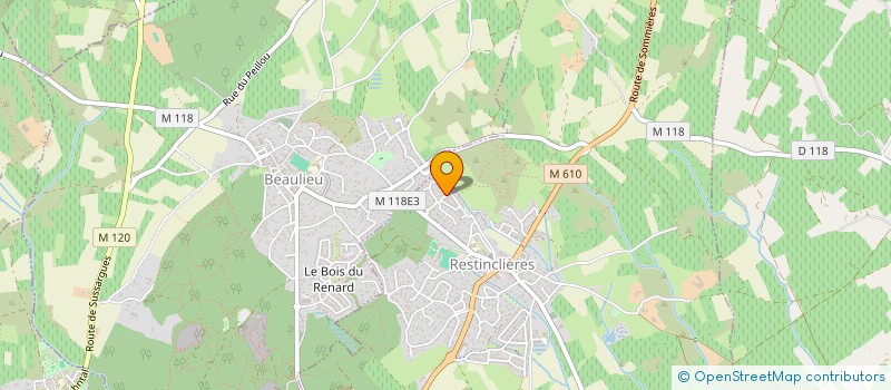 localisation de l'entreprise SCI DES LAURIERS ROSES  RESTINCLIERES