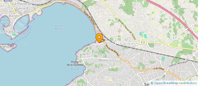 localisation de l'entreprise SCI DES LAVANDES à SANARY-SUR-MER