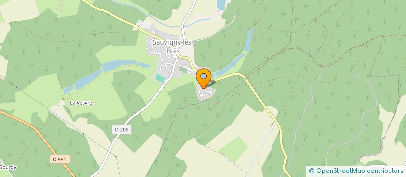 localisation de l'entreprise SCI DES LAVANDES  SAUVIGNY-LES-BOIS