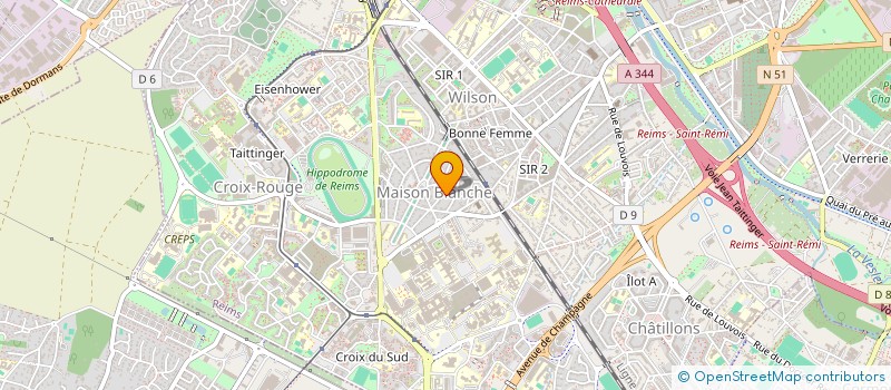 localisation de l'entreprise SCI DES LAVANDIERES  REIMS