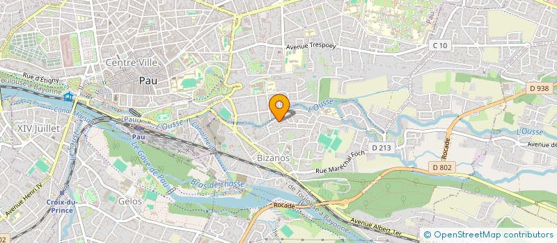 localisation de l'entreprise SCI DES LAVANDIERES  BIZANOS