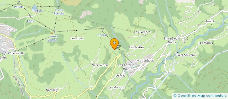 localisation de l'entreprise SCI DES LIAUDES  HAUTELUCE