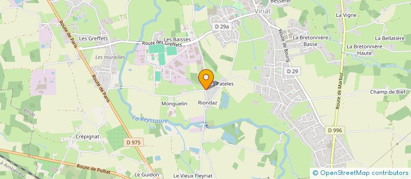 localisation de l'entreprise SCI DES LIAVOLES à VIRIAT